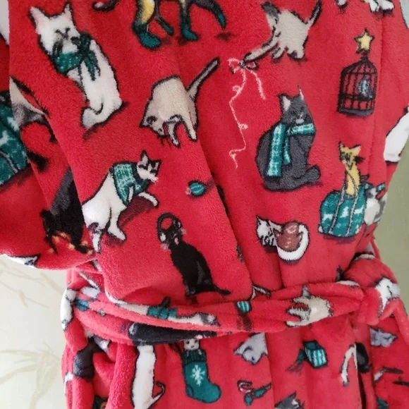COPY - VERA BRADLEY HOLIDAY CATS MEOW ROBE:NWT CATS MEOW Ltd.Ed.L/XL or 2X/3X